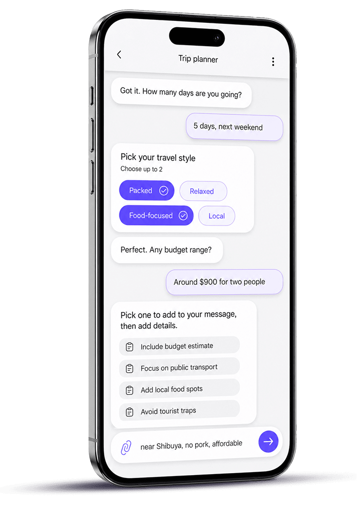 Clarexity app conversation